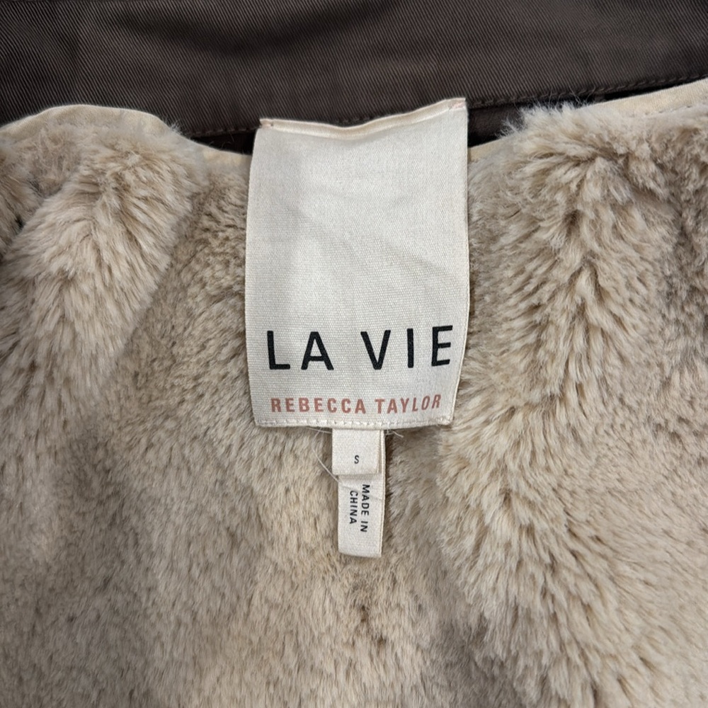 La Vie Women's Brown Sherpa-Lined Utility Jacket - Picture 7 of 9